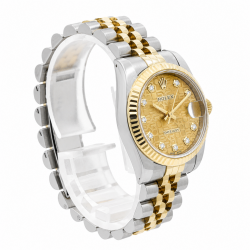 Rolex Datejust 31MM 178273 Two-Tone Jubilee Diamond Dial Watch